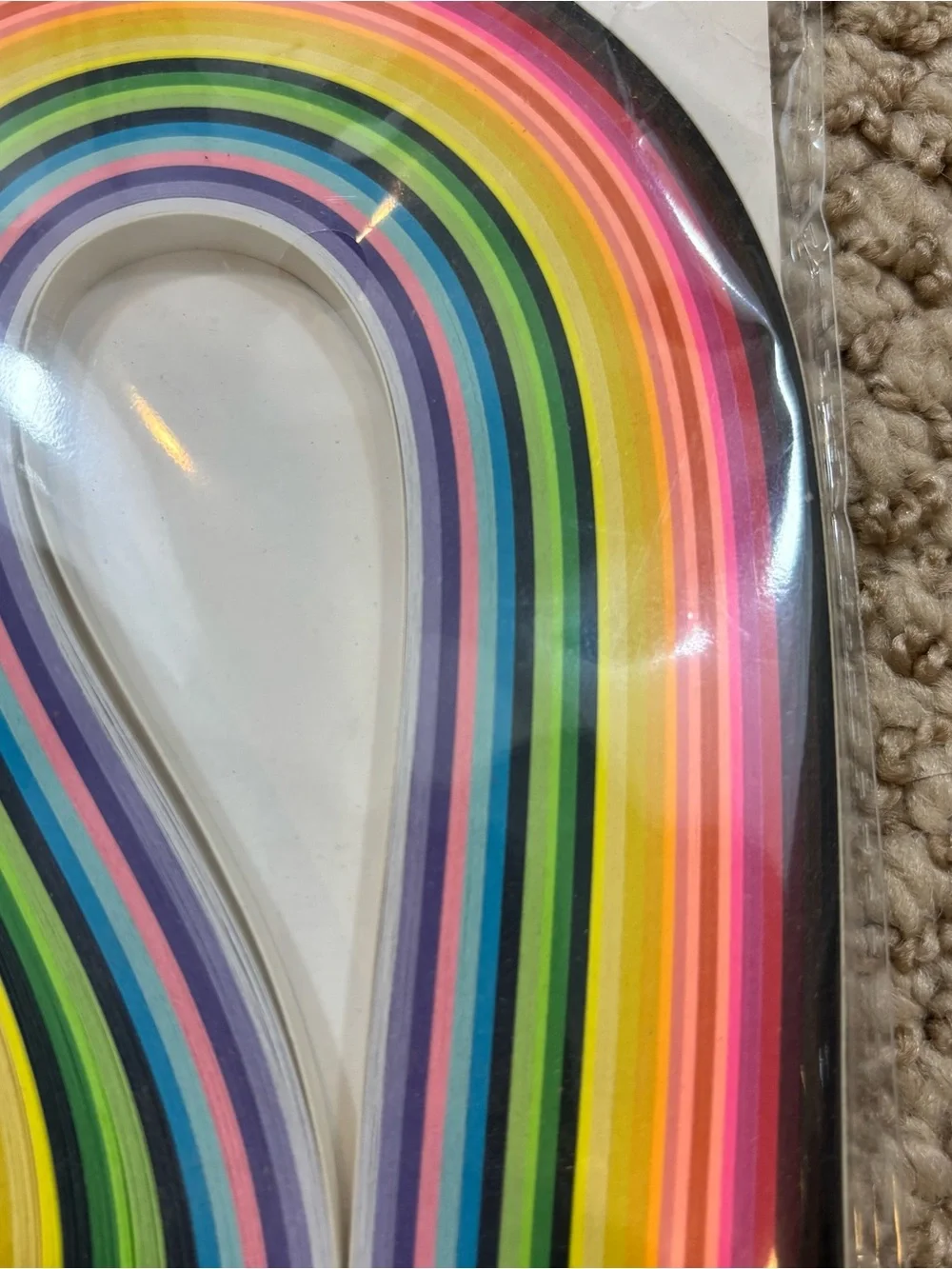 Brand New Multicolor Quilling Paper Strips Set-36Colors 180pcs- Length21inch